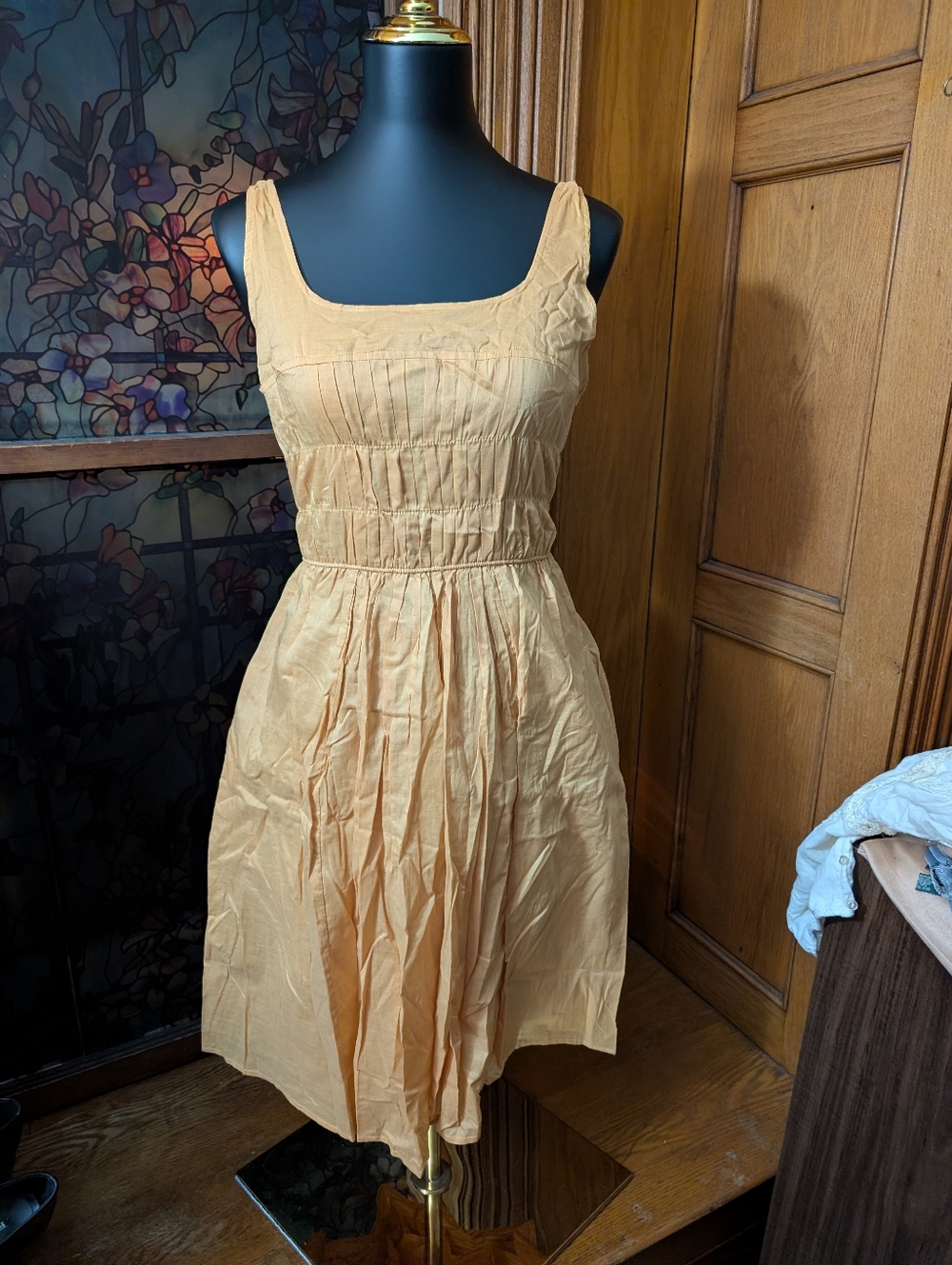 Mossimo Supply Co. Sleeveless Yellow Midi Dress